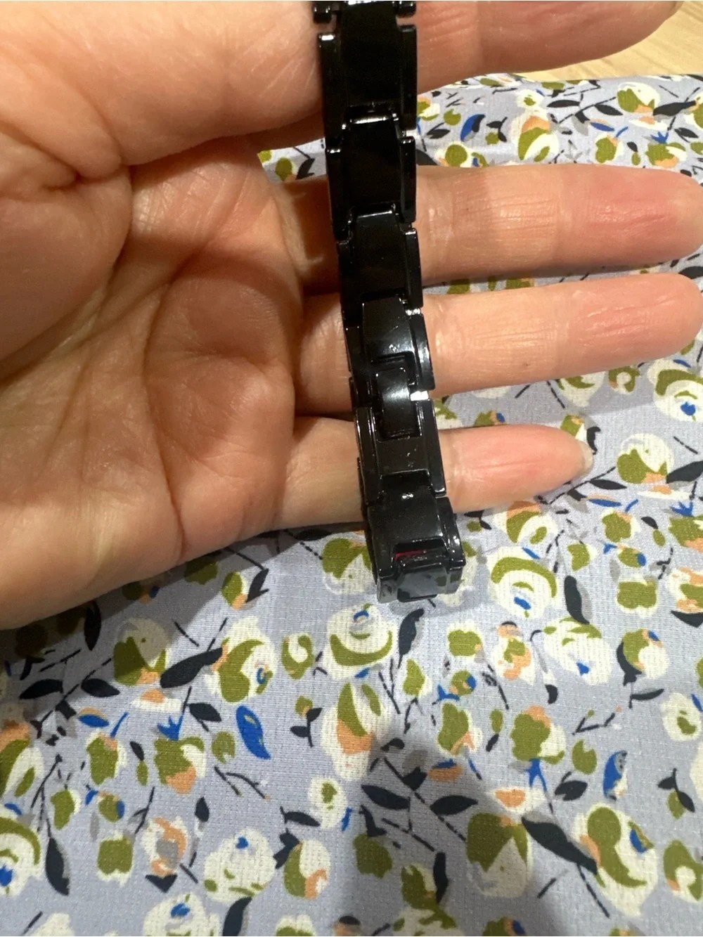 Men's Black Magnetic Link Bracelet - Sleek Stainless Style